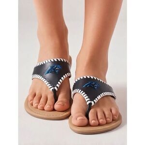 CAROLINA PANTHERS Flip Flops Womens 7-8